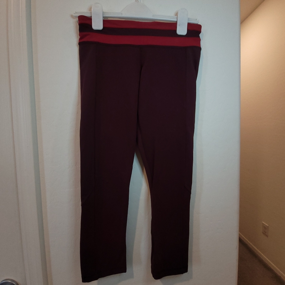 Lululemon Athletica Red Leggings Streamlined and Flexible